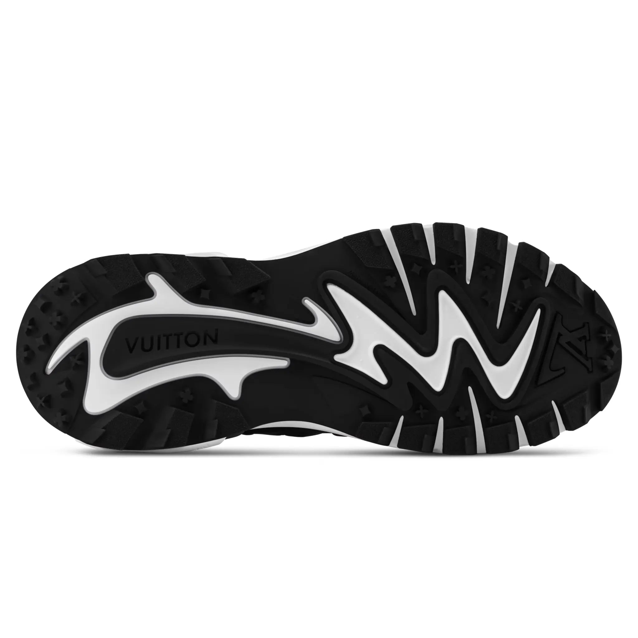 Sole View of Louis Vuitton LV Runner Tatic Grey Sneaker 1AILJC